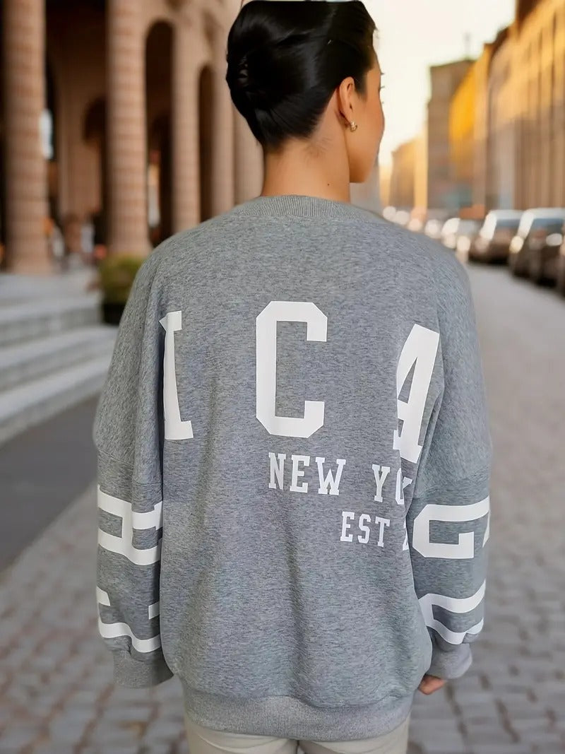 Ivy - Stylish Sweatshirt with letterprint
